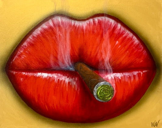 " Cigar Smoking Lips "